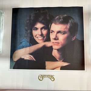 Vintage The Carpenters Photo Poster Karen And Richard Pose W19in x H14in Rolled